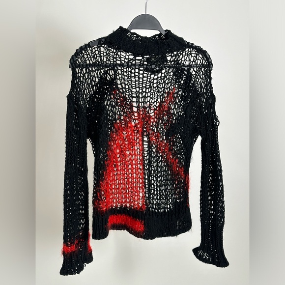 Jean Paul Gaultier AW 2007 Mohair Spider Webbed Knit Top - Picture 1 of 4